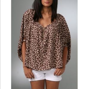 TBags / Misa Leopard Dolman Top